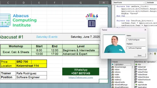 AbacusCI #1 📊 Workshop: Excel / Calc / Sheets